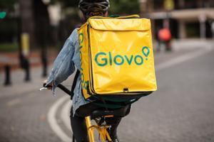 Un repartidor de la empresa Glovo.