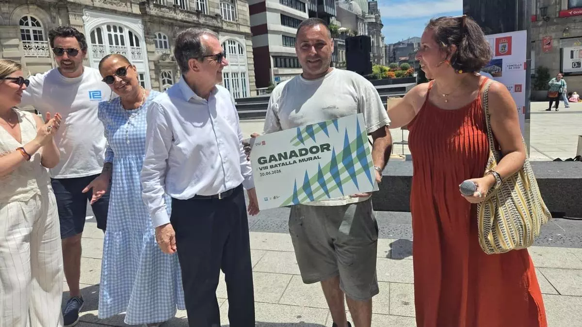 La Batalla Mural de Vigo adquiere carácter internacional y un gondomareño se lleva el premio