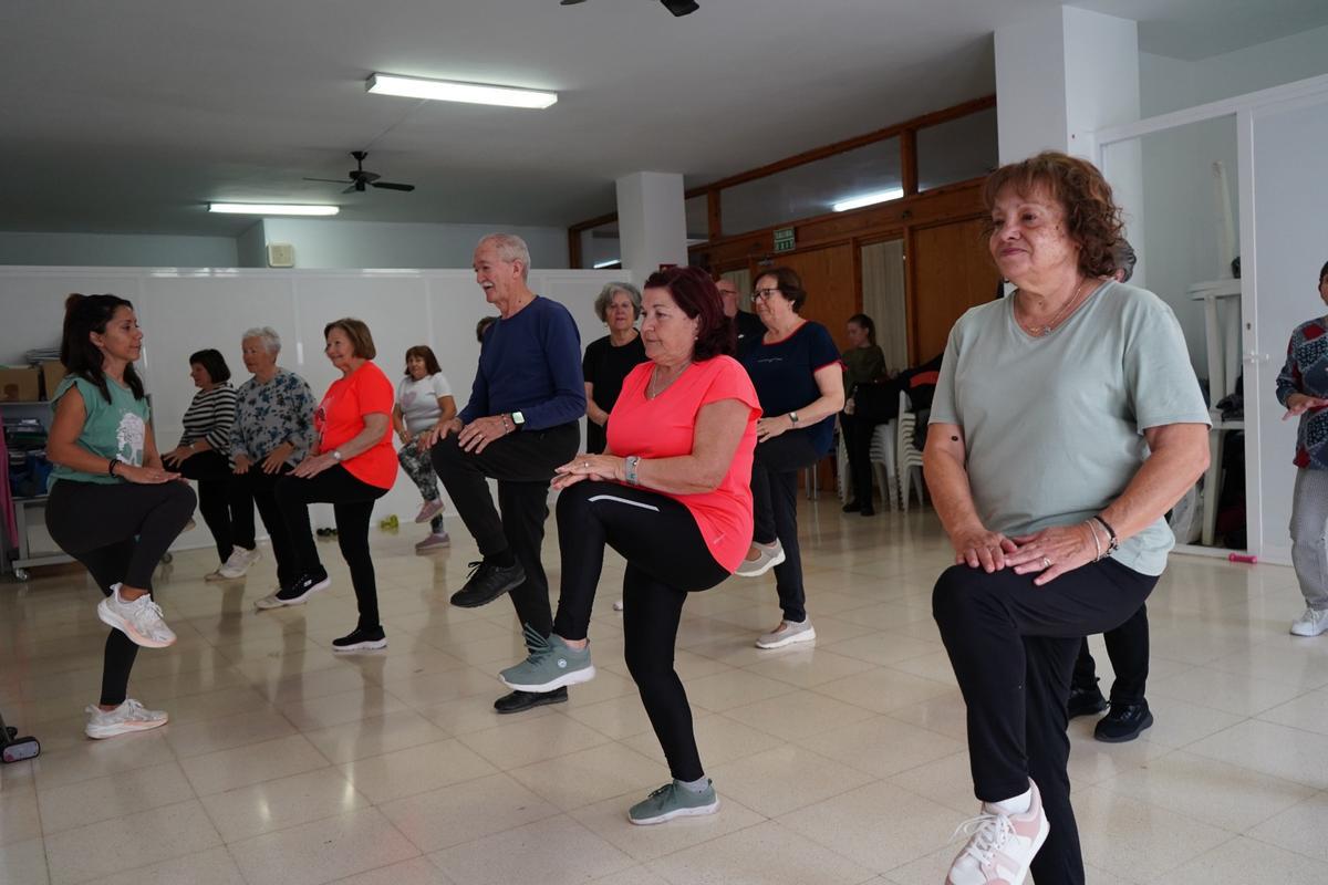 Personas mayores durante unas de las actividades