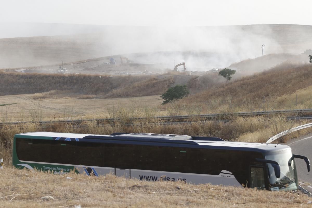 Incendio junto a la planta de Sadeco