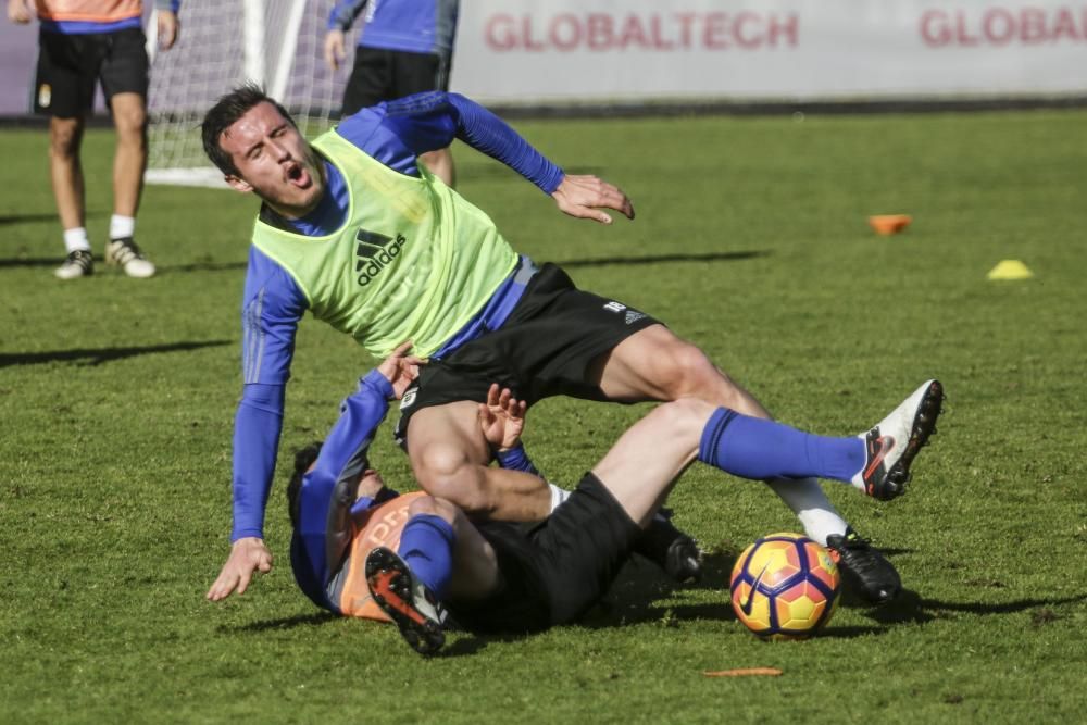 Entrenamiento del Real Oviedo.