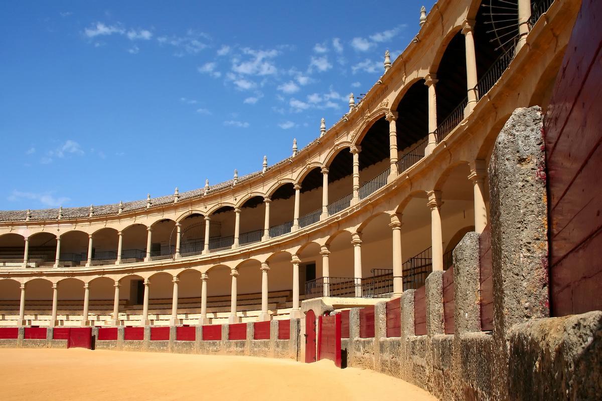 El interior de la Plaza de Toros de Ronda