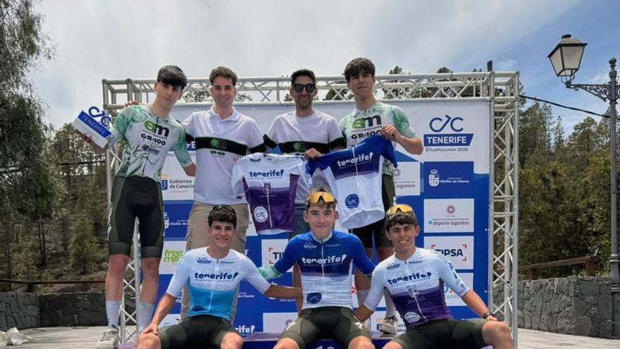 Pepe Vega culmina el dominio del Electromercantil-GR100 en la Vuelta a Tenerife Junior