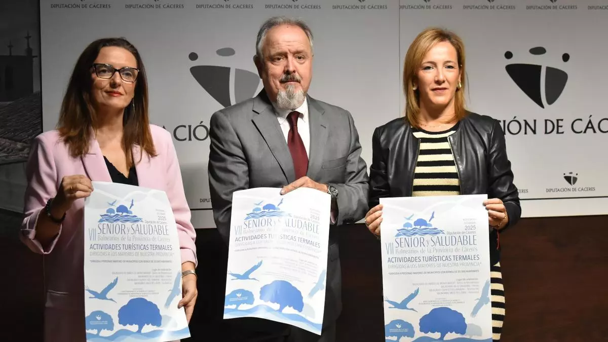 Más de 1.500 mayores podrán disfrutar de los mejores balnearios con el programa 'Senior y Saludable' de la Diputación de Cáceres: estos son los requisitos