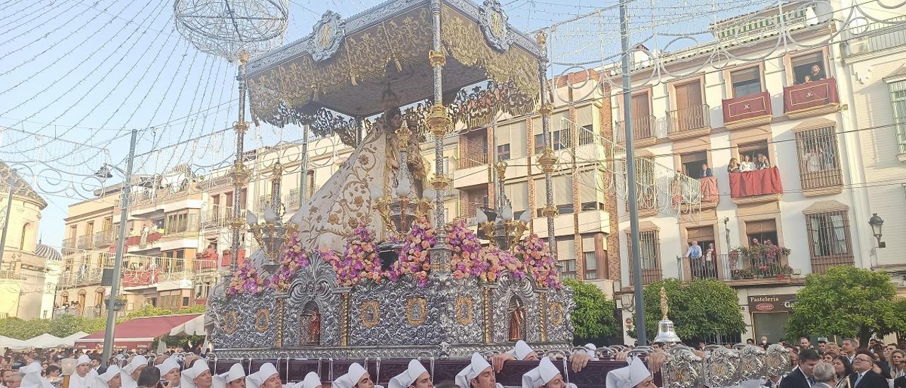 Un momento de la procesión de la Virgen de Araceli de este año.