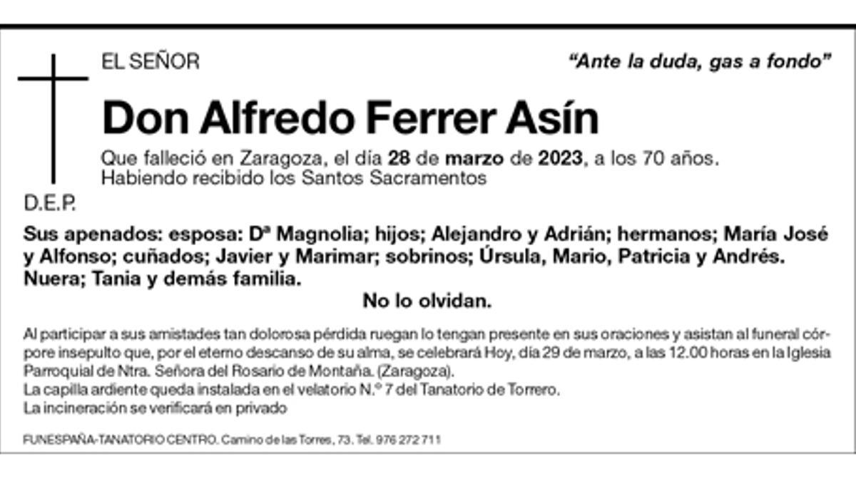 Alfredo Ferrer Asín