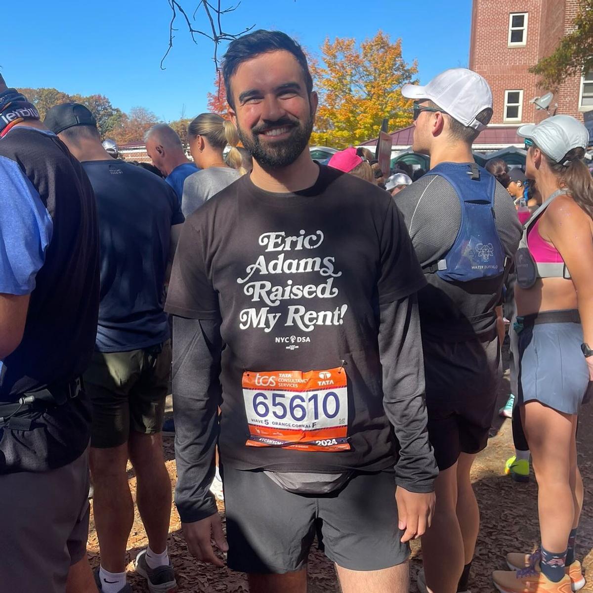 Zohran Mamdani, en el Maratón de Nueva York de 2024