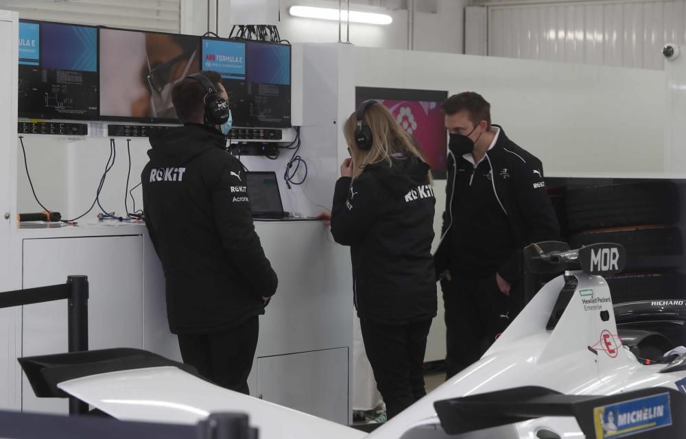 Boxes de la Formula E en Cheste