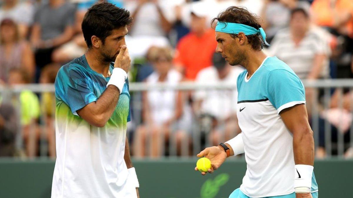 Verdasco y Nadal no jugarán hoy en el mismo equipo