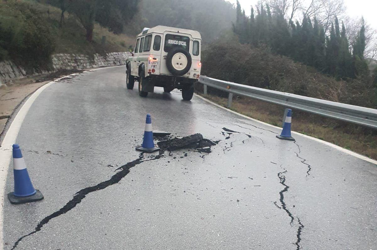 Carretera A-373 en Cortes de la Frontera