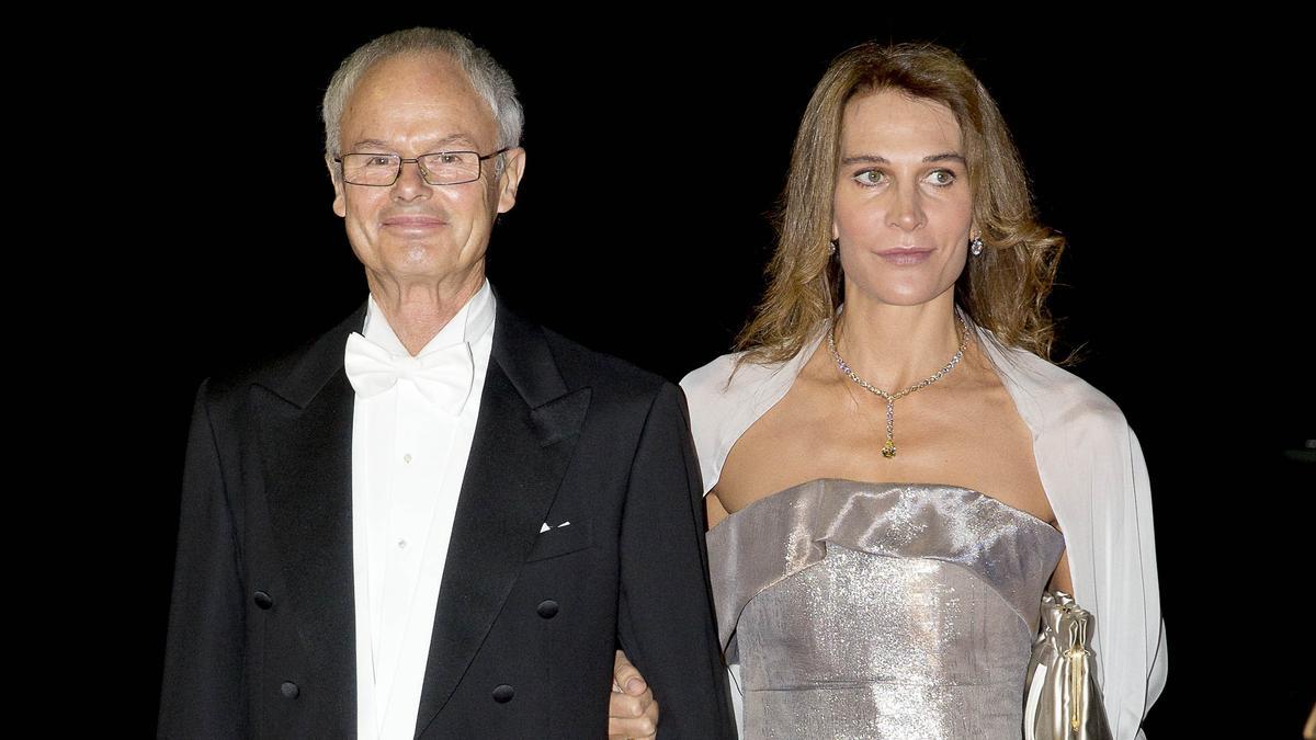 Prince Alvaro de Orleans Borbon and Princess Antonella de Orleans-Borbon Arrival for dinner at the Royal Palace in honor to wedding of HRH Crown Prince Leka II of The Abanians and Miss Elia Zaharia, October 8, 2016, Tirana Albany, 08-10- 2016