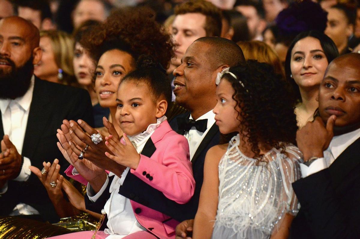 Premios Grammy 2017: Blue Ivy animando a su madre Beyoncé