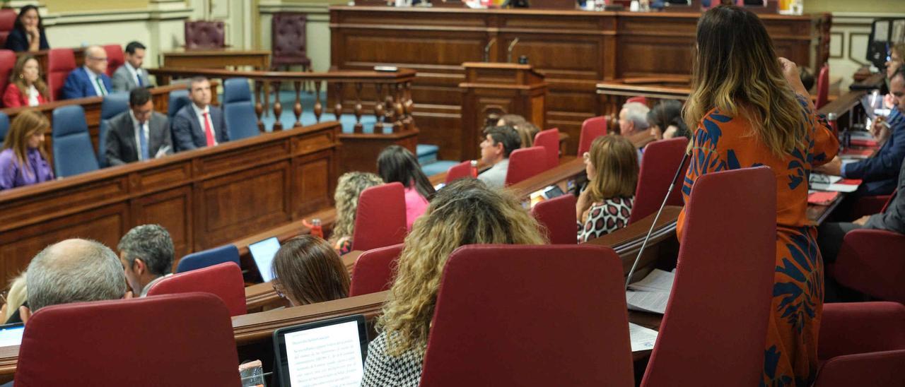 Pleno del Parlamento de Canarias.