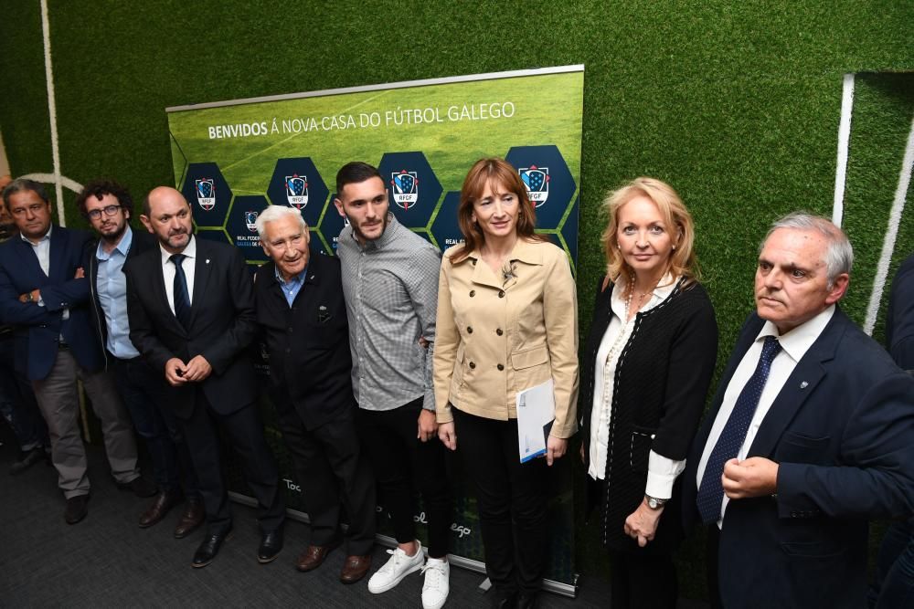 Lucas y Arsenio, en la inauguración de la sede de