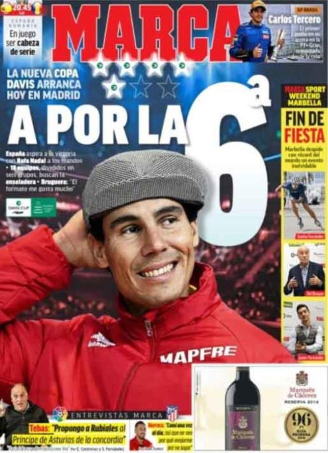 Las portadas del día en la prensa deportiva