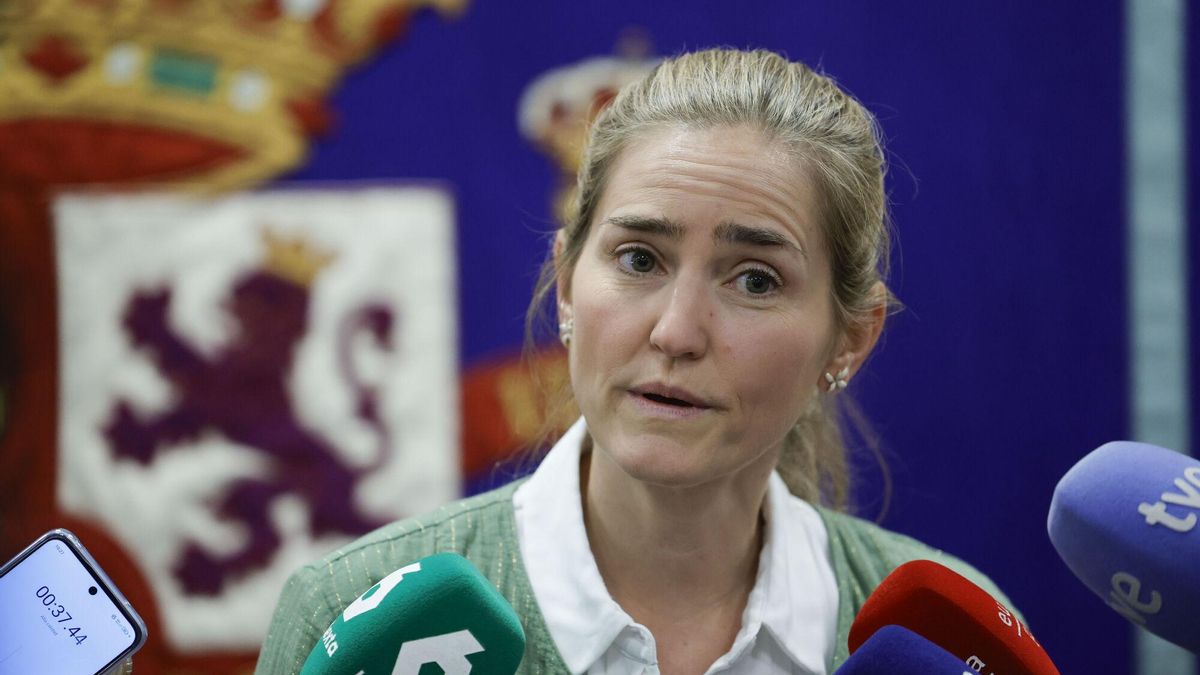 La vicepresidenta y ministra para la Transición Ecológica, Sara Aagesen, que presenta este miércoles en la sede del Ministerio el informe 'Mujeres en la Transición Ecológica 2025', atiende a los medios de comunicación.