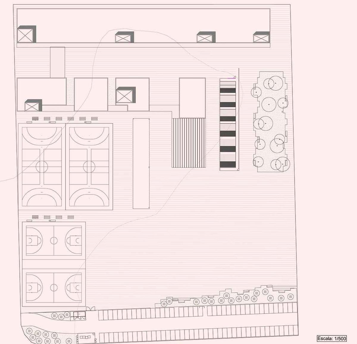 Plano del instituto de Gran Alacant