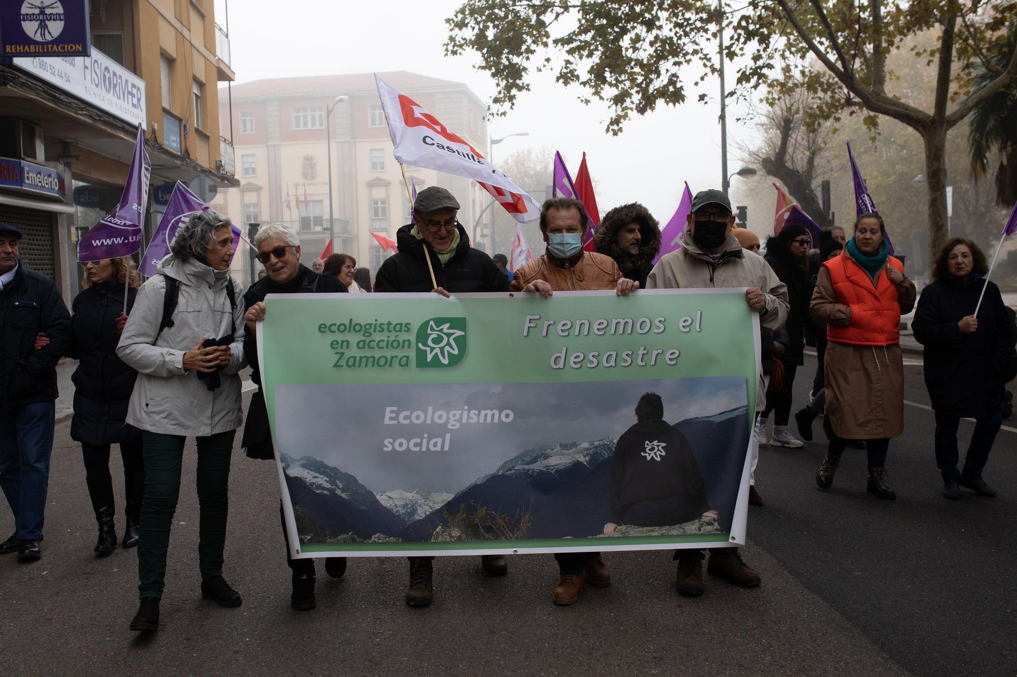 Manifestación de sindicatos en Zamora