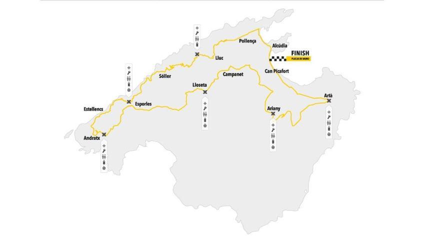 Recorrido de 312 kilómetros