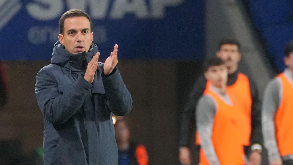 Borja Jiménez, durante el encuenro en Anoeta.
