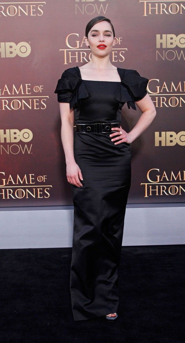 Emilia Clarke en la première de la quinta temporada de 'Juego de Tronos'