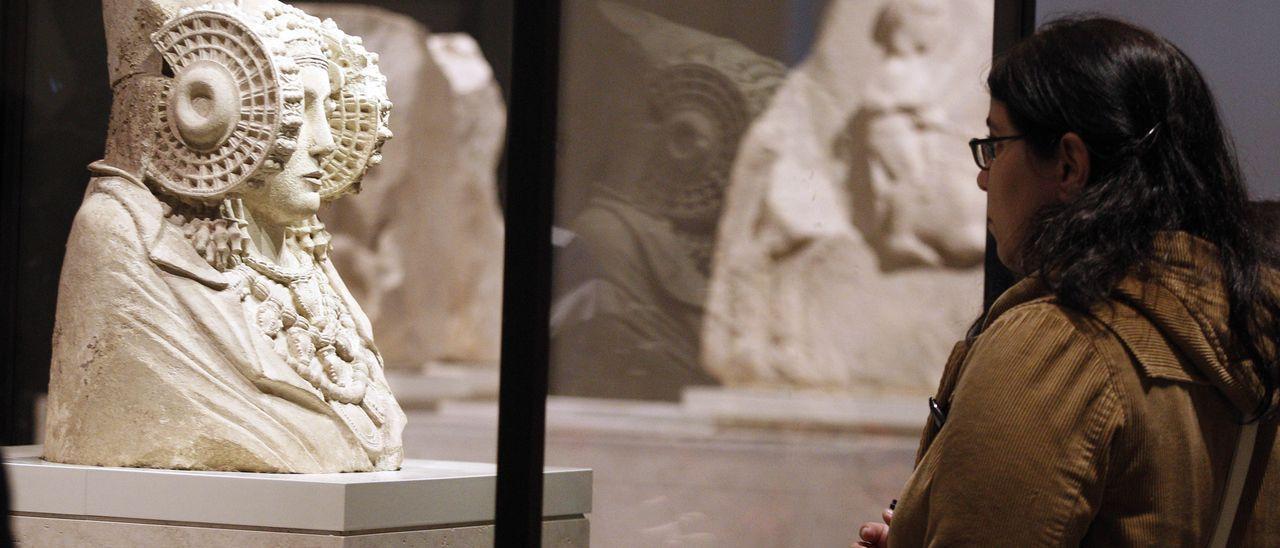 La Dama de Elche, en el Museo Aqueológico de Madrid.