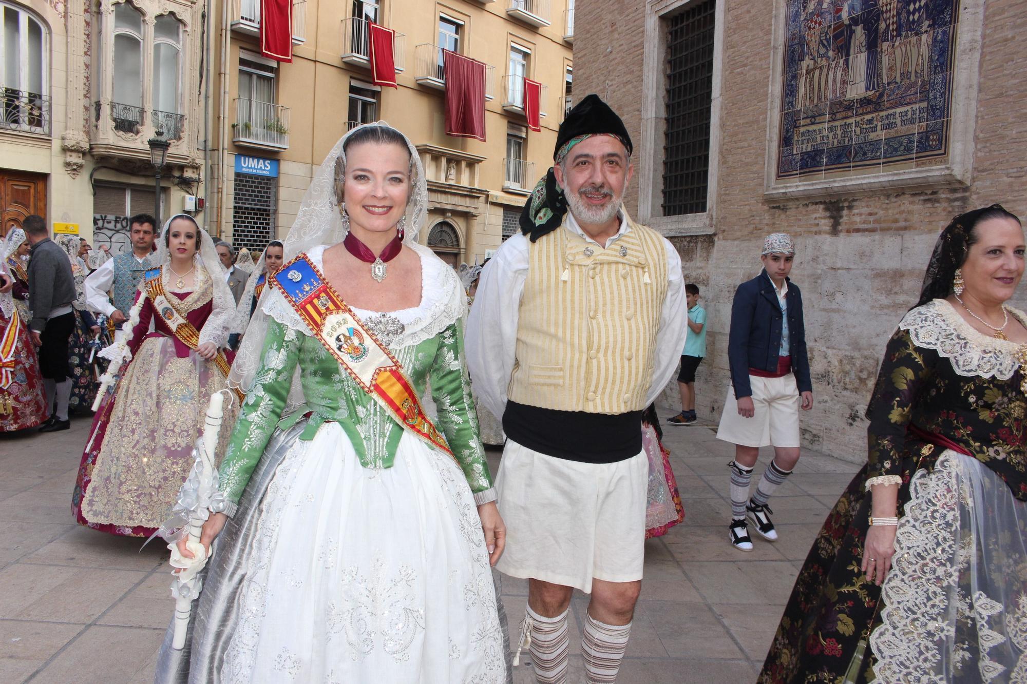 La fuerza de las Fallas en la Procesión de la Virgen (I)