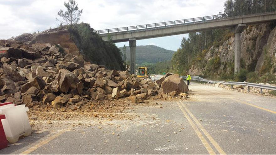 Así ha sido la nueva voladura en el Corredor do Morrazo