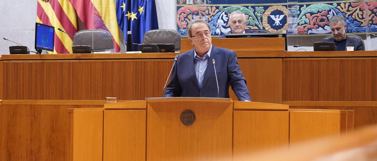 Pérez Anadón, durante su comparecencia en las Cortes.