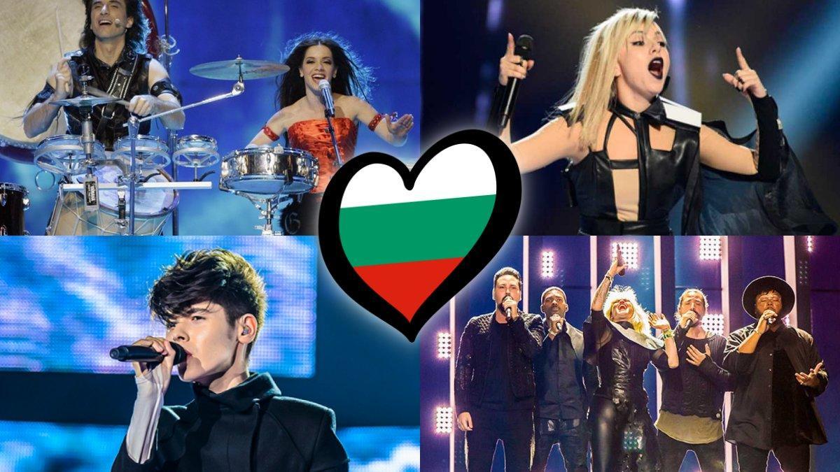 Algunos de los representantes de la historia de Bulgaría en el Festival de Eurovisión