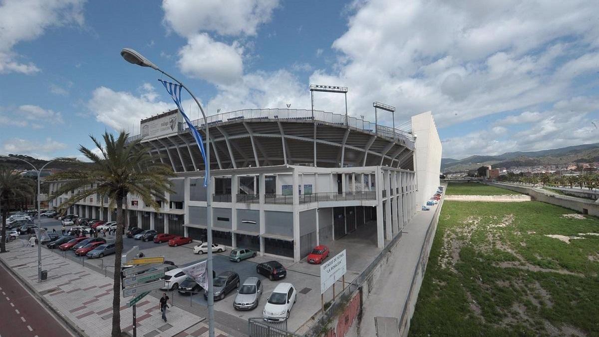 Estadio de La Rosaleda.