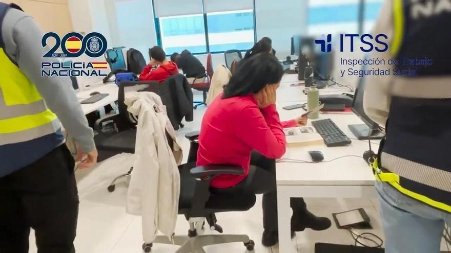 Detenidas siete personas por explotar a trabajadores extranjeros en 'call centers' de Madrid y Fuenlabrada