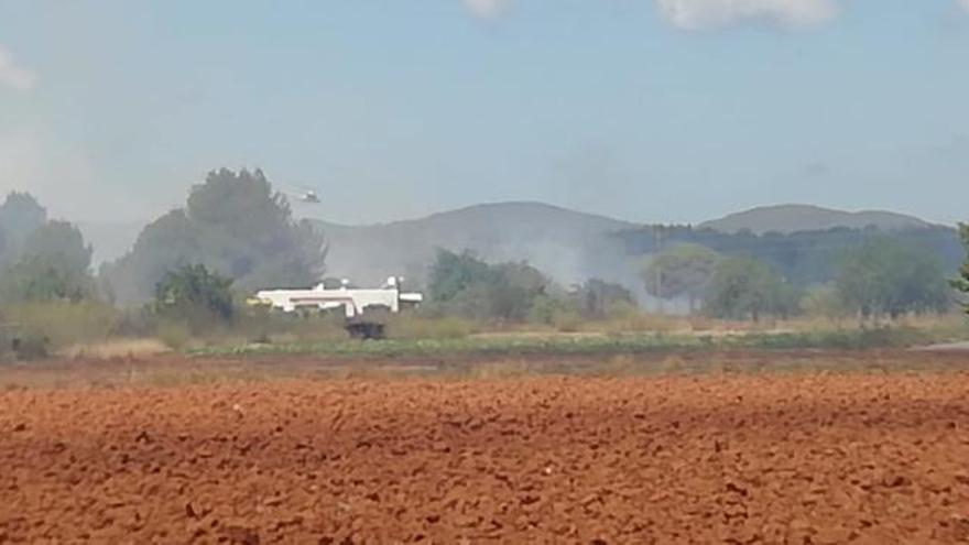 Incendio agrícola en Sant Joan