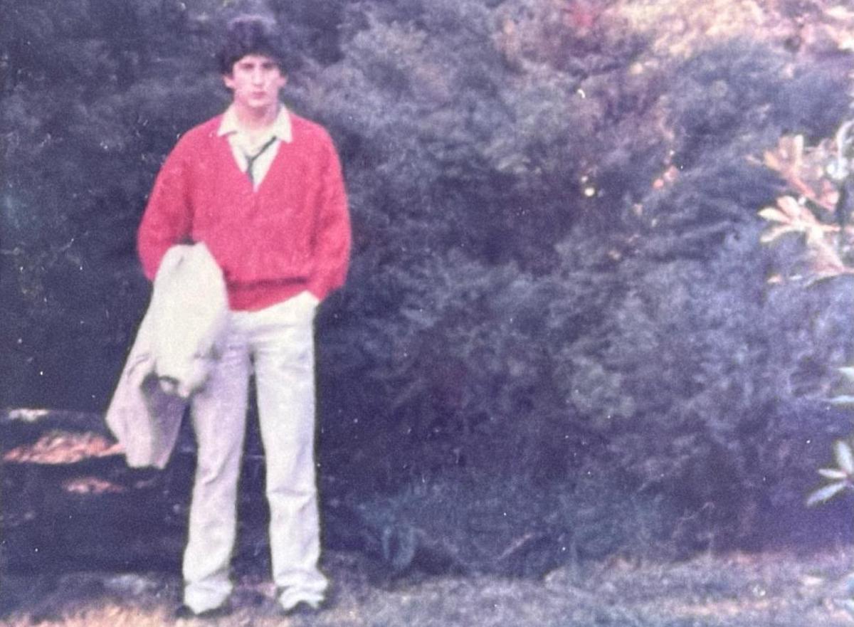 Pedro Blanco, en el campus en su etapa de universitario