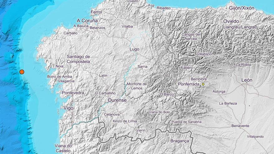 Registrado de madrugada un terremoto de magnitud 3,8 frente a la ría de Noia sin dejar incidencias