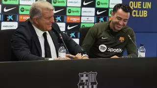 Laporta justifica su apoyo en Xavi en que tiene "un proyecto ganador"