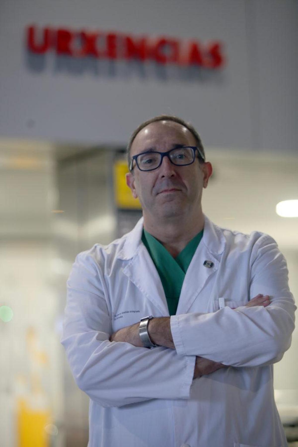 El doctor José Manuel Fandiño, presidente de la Sociedad Española de Medicina de Urgencias y Emergencias (Semes) en Galicia