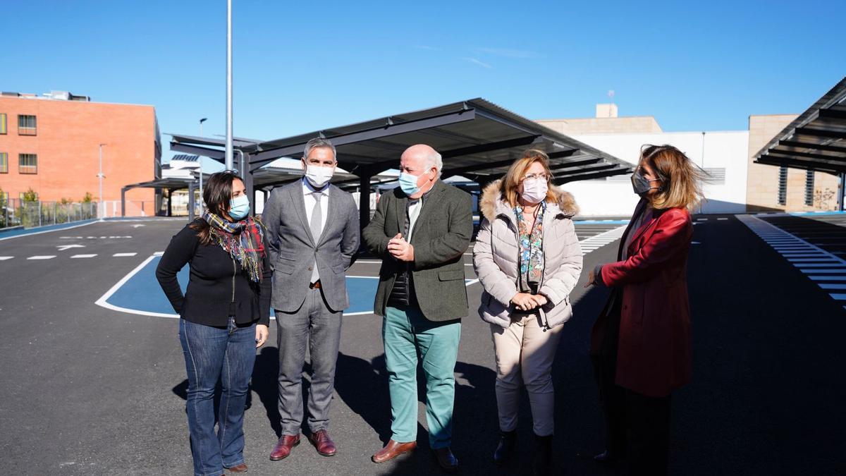 Acto de inauguración del nuevo aparcamiento del hospital de Pozoblanco.