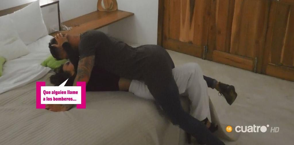 Fani y Rubén en la cama