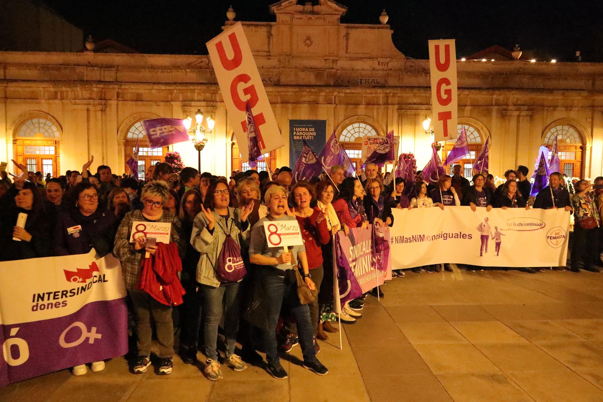 Las mejores imágenes de la manifestación del 8-M en Castellón