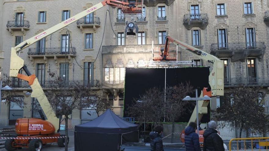 El rodatge de «Bird Box», amb Mario Casas, es fa notar a Sant Domènec