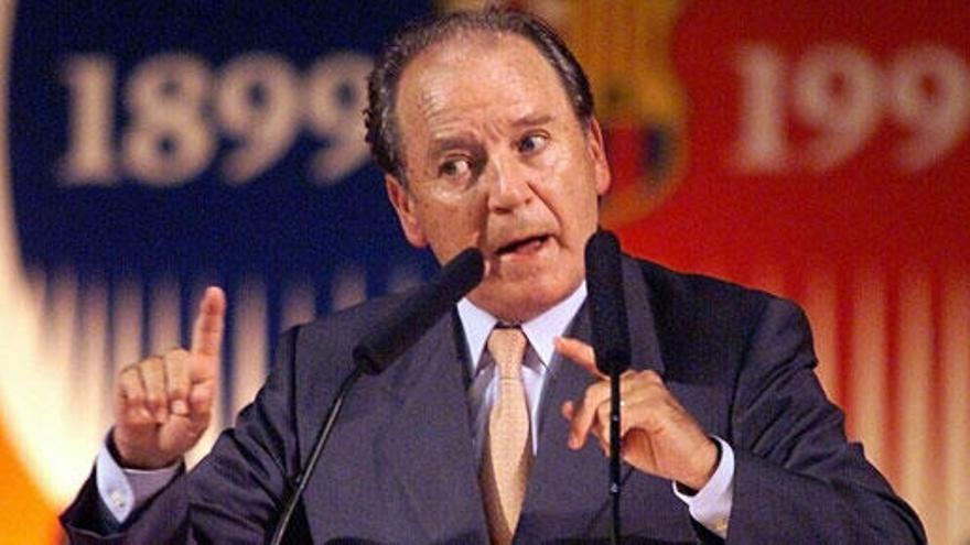 El expresidente del FC Barcelona, Josep Lluís Núñez