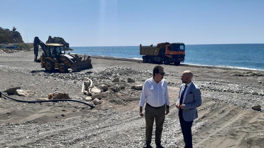 El Gobierno invierte 400.000 euros en obras de emergencia en las playas de Málaga, Rincón y Vélez