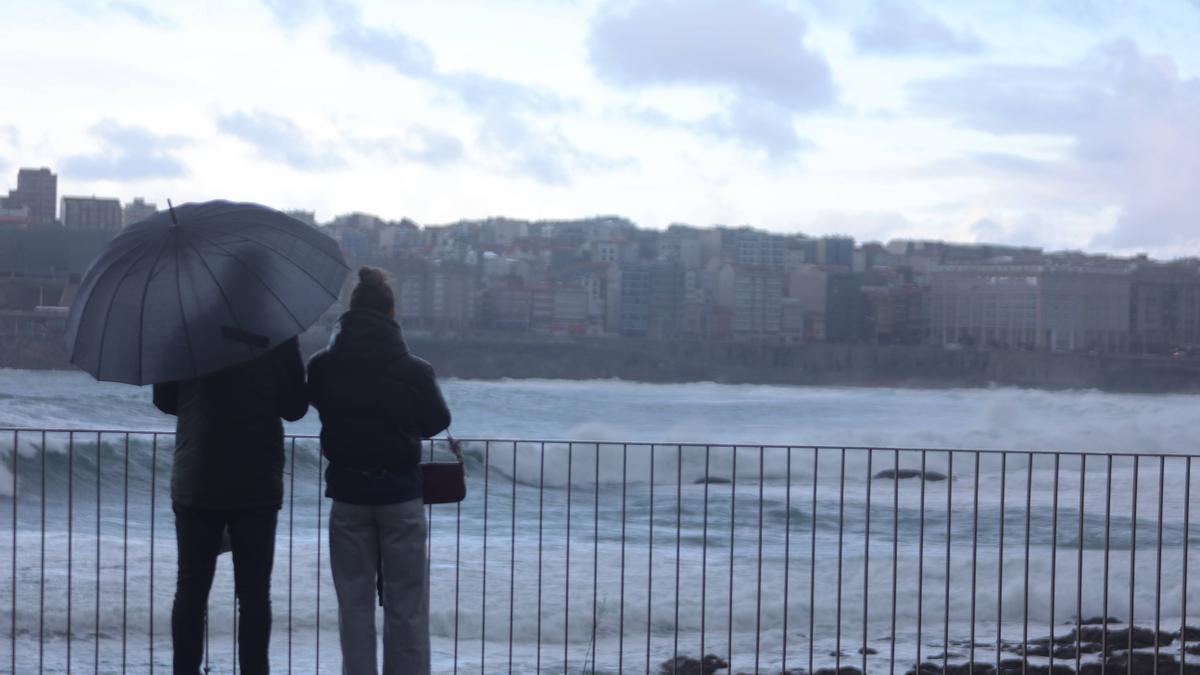 Lluvia en A Coruña