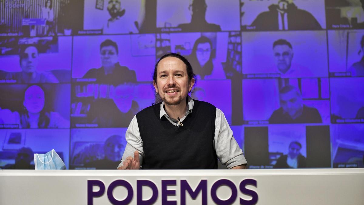 El líder de Podemos, Pablo Iglesias