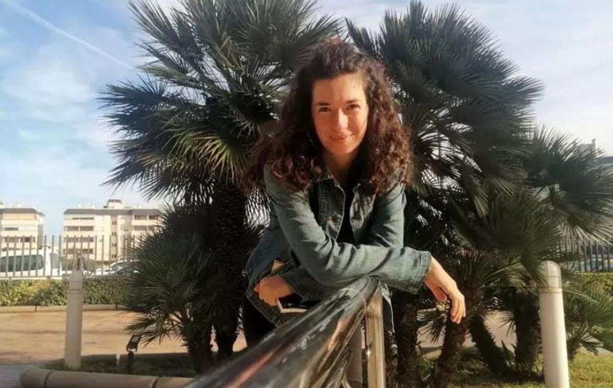 Jèssica Ferrer Escandell, abans de presentar ‘Som aquí’.| F. de Lama