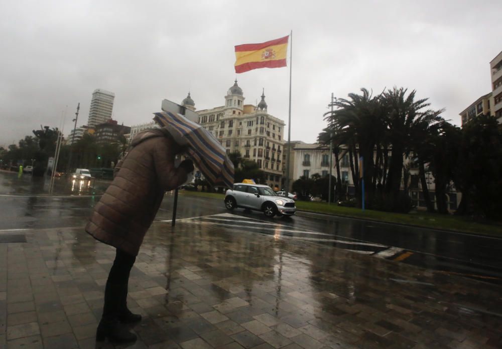 Fuertes lluvias en Alicante