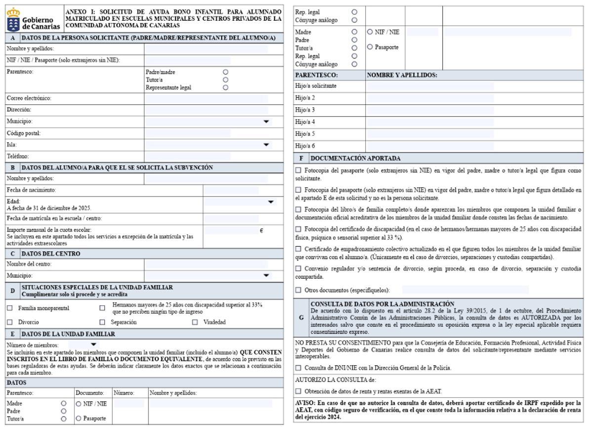 Así es el documento que deben presentar los padres interesados en recibir esta ayuda