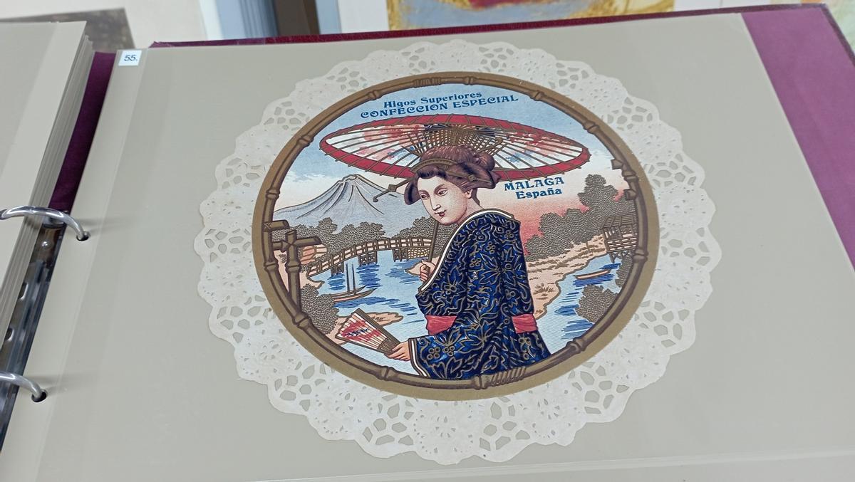 Publicidad con toque oriental para higos de Málaga; de la colección de Andrés Sanz.