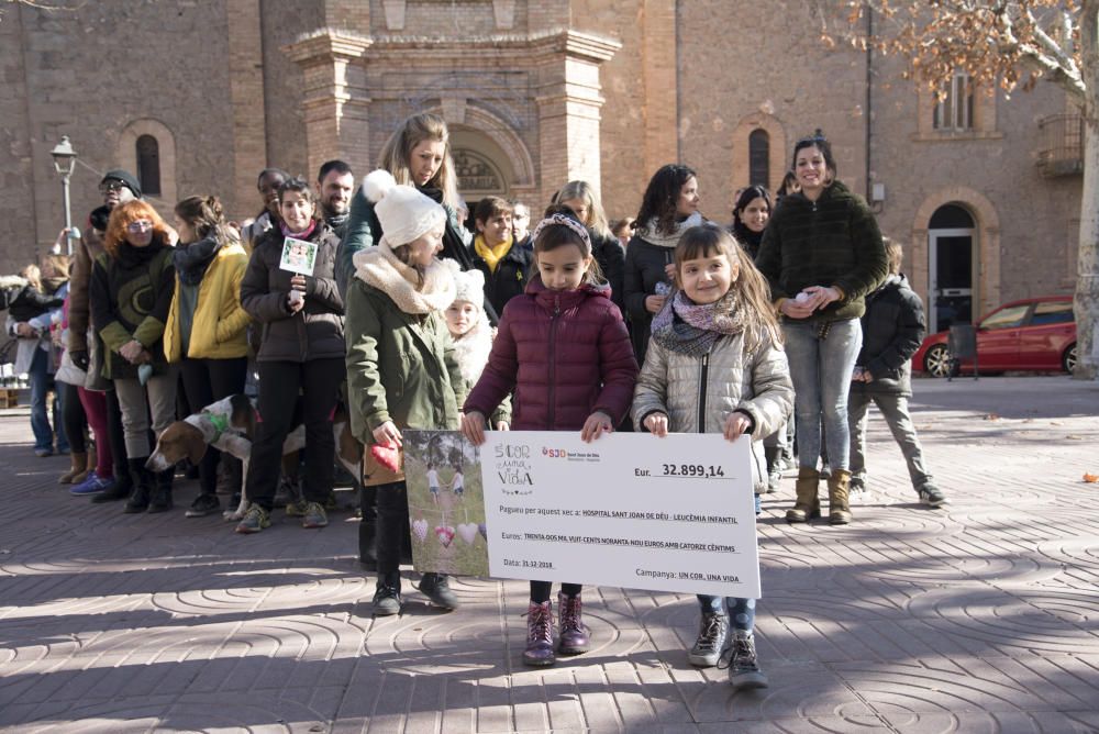 Acte de cloenda del projecte 'Un cor, una vida' contra la leucèmia infantil